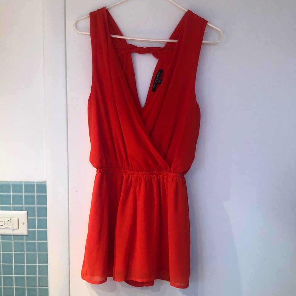 Red romper!